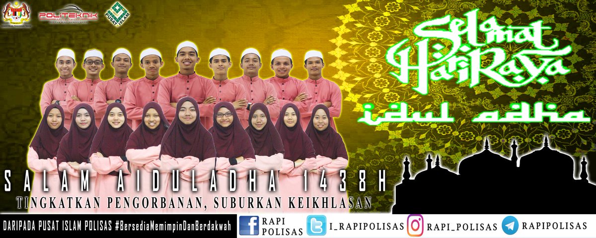 i_RapiPolisas's tweet photo. Salam Aiduladha daripada Pusat Islam POLISAS
#polisas #rapipolisas #bersediamemimpindanberdakwah https://t.co/VpcSa9Nvxd