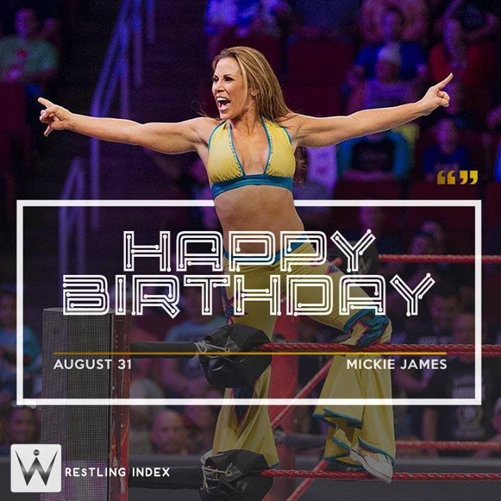 Happy Birthday to the former 6 time women\s champion MICKIE JAMES. 