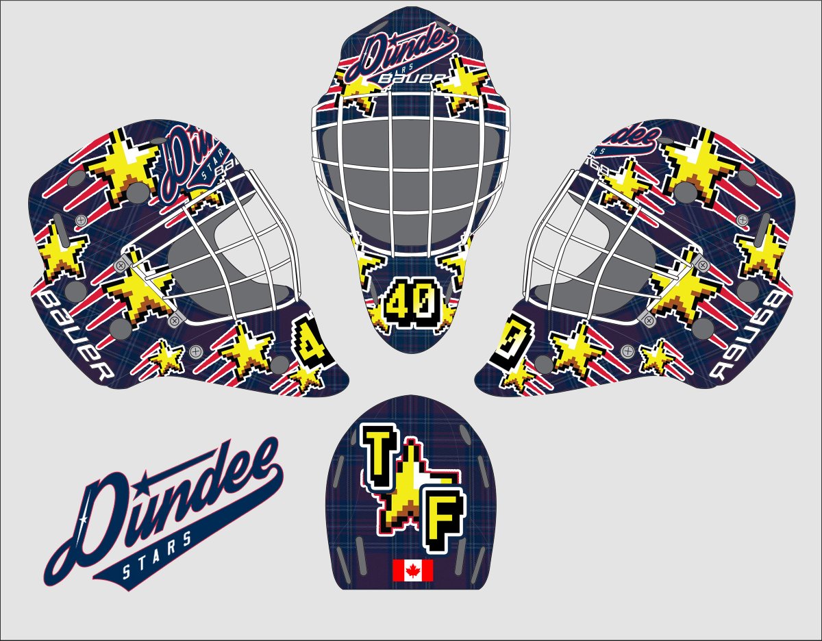 CoolRanch_jack's tweet photo. Here is my submission for #fullysmask @DundeeStars 8bit retro stars design with a slight hint of blue tartan pattern on the base https://t.co/x75a70gnS3