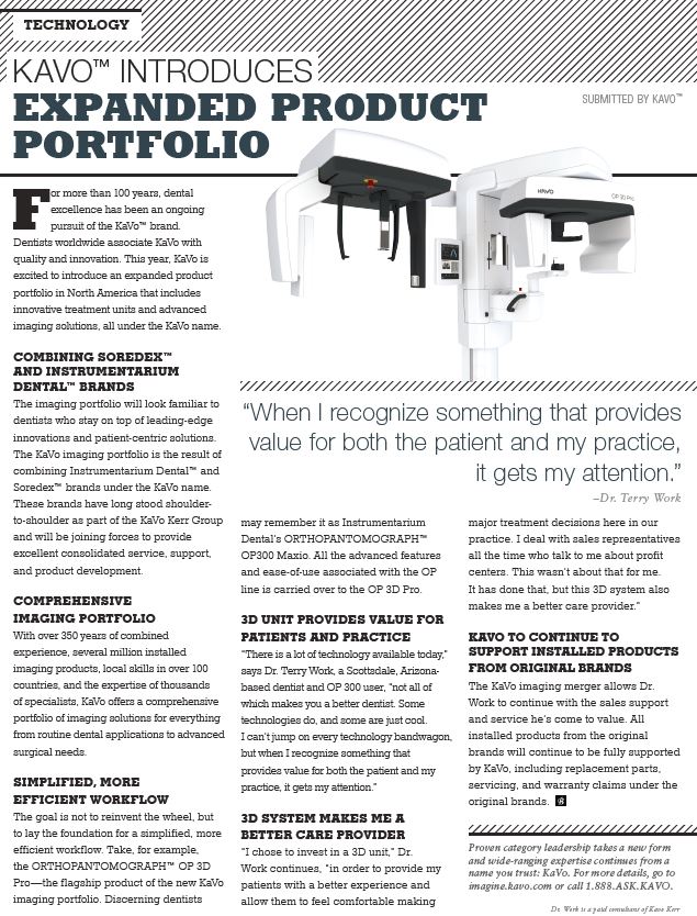 Kavo™ Introduces Expanded Product Portfolio
2017 Catalyst - Issue 3
By: Kavo™
owl.li/u2jY30dDtcS