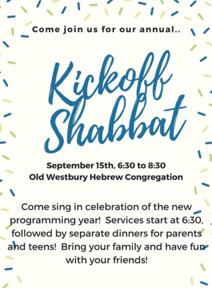 Kickoff Shabbat is in T-15 days!! Sign up so you can spend 3 whole hours with THE dylan Scott meehan and THE Elijah Henry fox