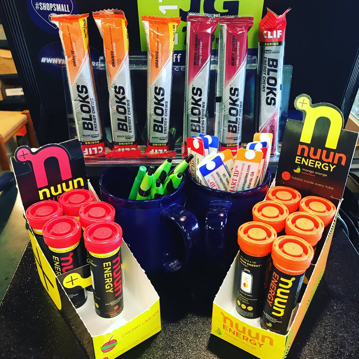 PhidippidesATL's tweet photo. #longrunready? We've got your quick #survivalkit #ready at our register #runonin https://t.co/gSWjGpIBoc