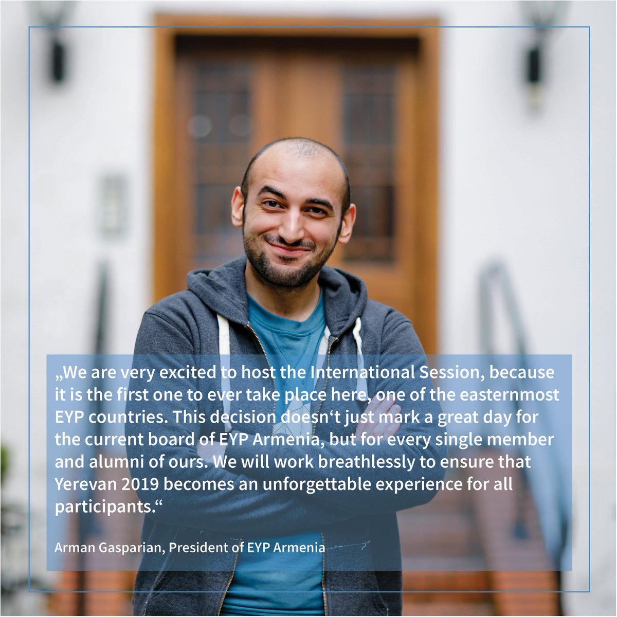 eyp_network's tweet photo. #Yerevan will host the 89th International Session! Congratulations @EYPArmenia! https://t.co/xeTm0qFhX6