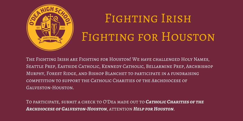 ODeaHighSchool's tweet photo. #HelpforHouston #CharacterFaithService https://t.co/XfqT3Cc6Kx