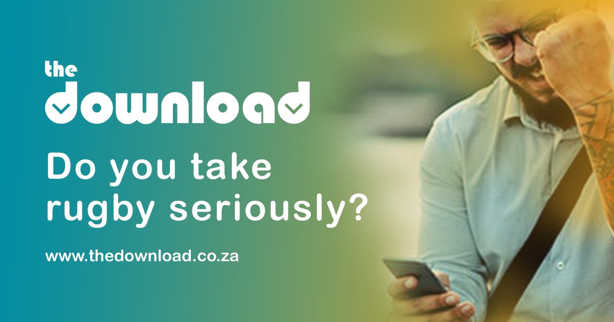 TheDownload_ZA's tweet photo. If you follow rugby on your phone then click here and take part. You could SCORE some big prizes. https://t.co/YTXGfoVt3S https://t.co/k18J7Pi95k