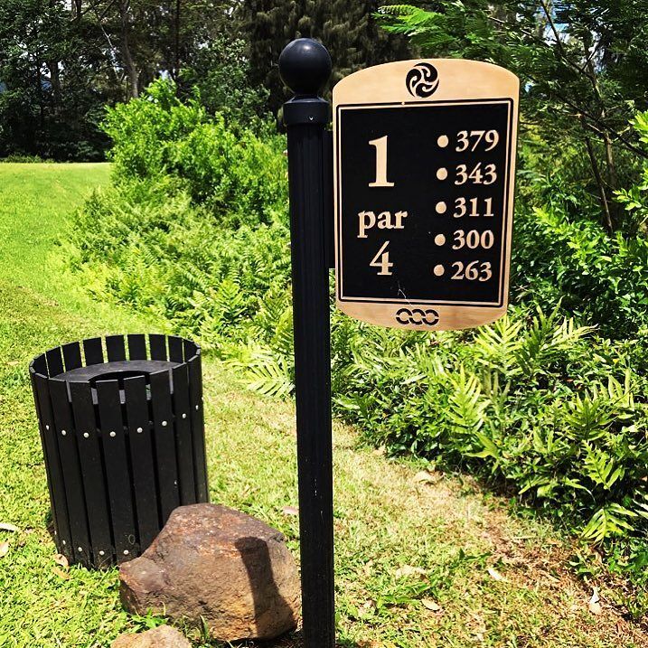 PortCitySignage's tweet photo. Royal Hawaiian Golf Club ~ tee sign in paradise | Honolulu, HA
. . . . .
#sign #company #castplaque #decorative #o… https://t.co/tIxECI8T9g https://t.co/ijLtaYBld6