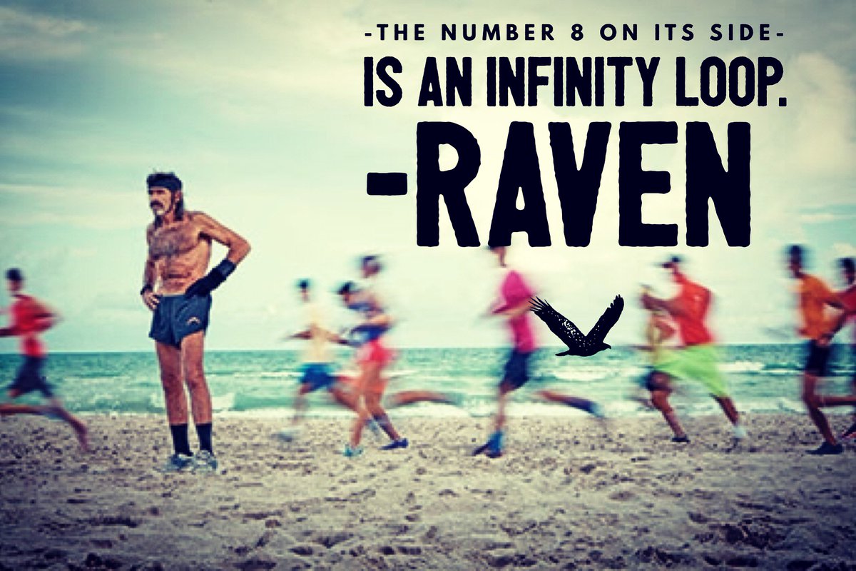 Mich_Mariola's tweet photo. The number 8 on its side is an infinity loop. Robert "Raven" Kraft on running 8 miles every day for 42 years #ravenrun #runningwithraven https://t.co/vJTyUcEFGf