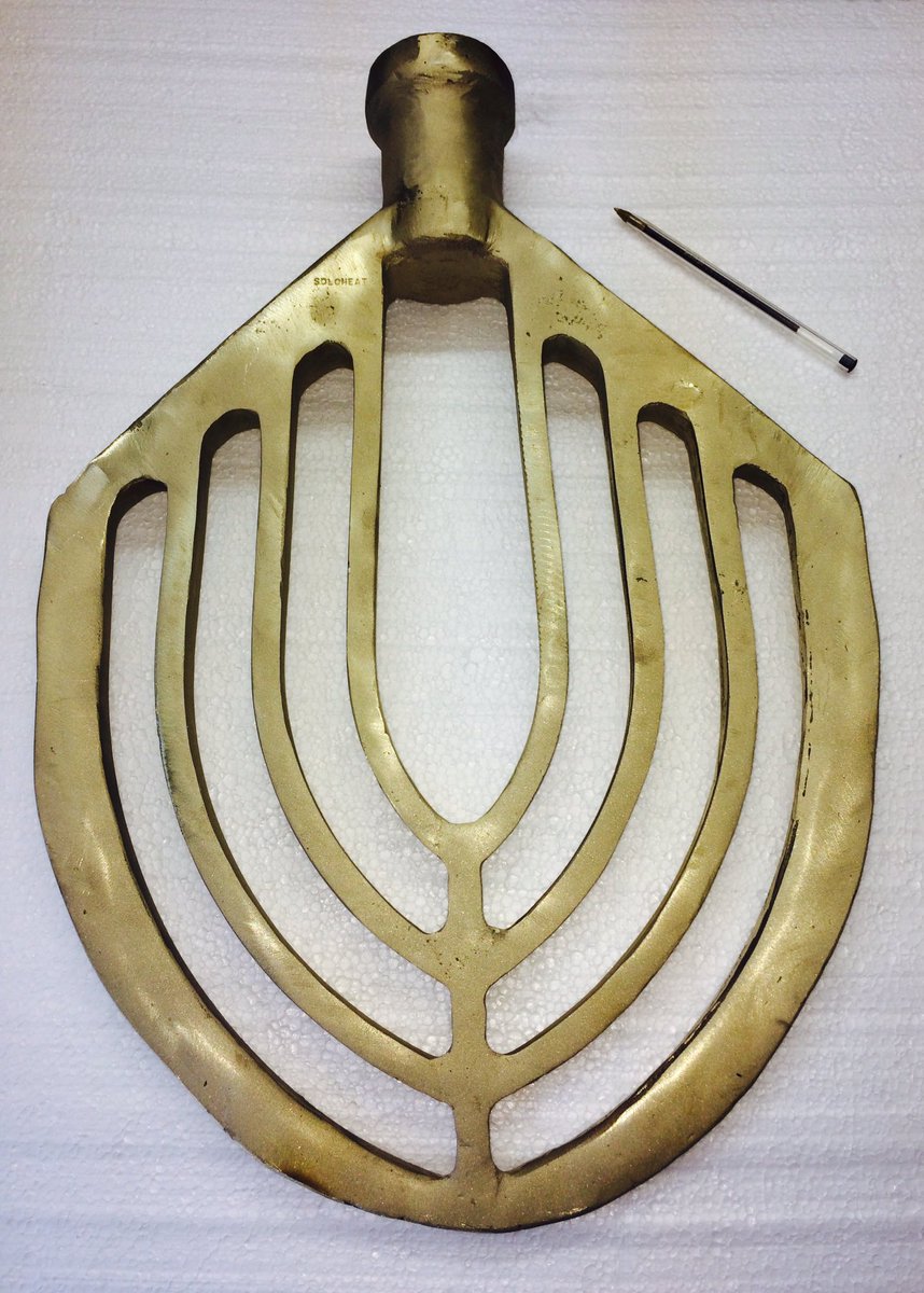 Aluminium bronze mixer paddle - no heat but another happy client #soloheat #castings