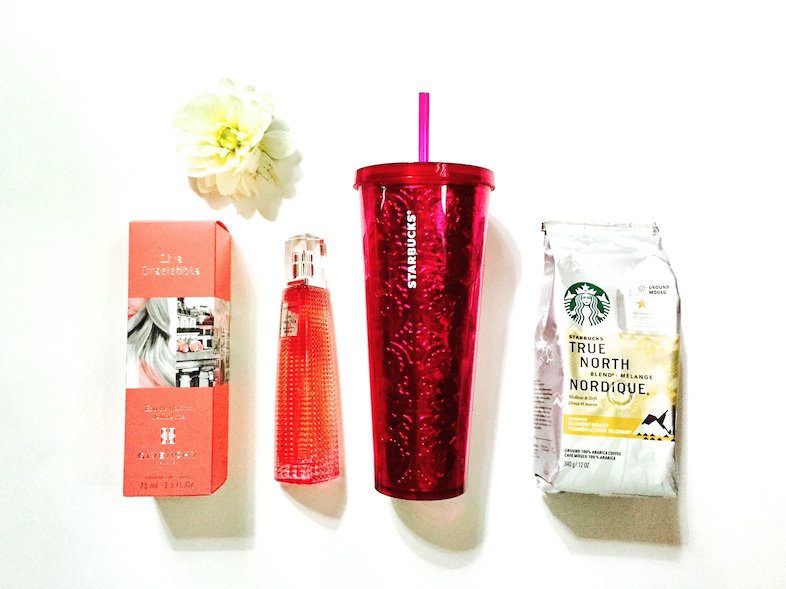 davelackie's tweet photo. Givenchy Live Irresistible Delicieuse smells like a latte on your skin. Win this #StarbucksAtHome set. To enter RT &amp; follow @davelackie https://t.co/NiYSxEpPwh