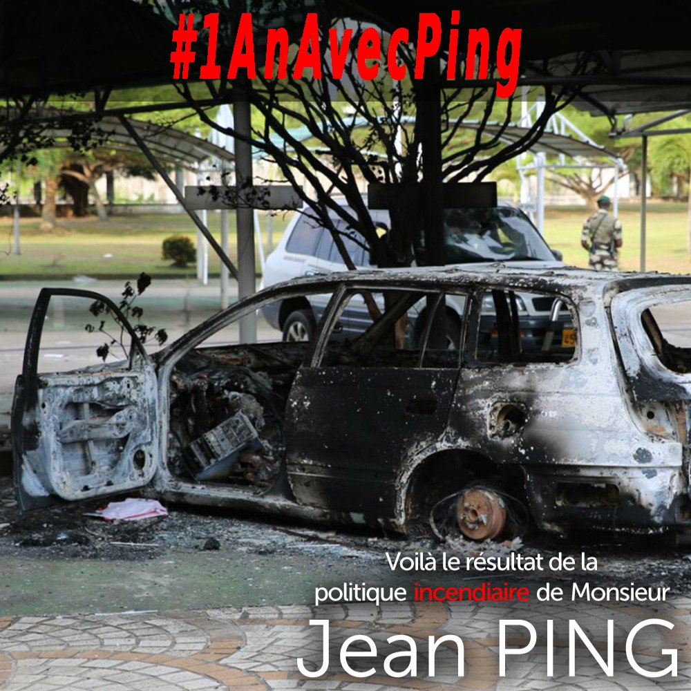 RegineGabon's tweet photo. Uniquement désordre et désolation. #1AnAvecPing au #Gabon a suffi à prouver que cet homme n'envisage rien de bon pour le pays. https://t.co/SwhISovYnP
