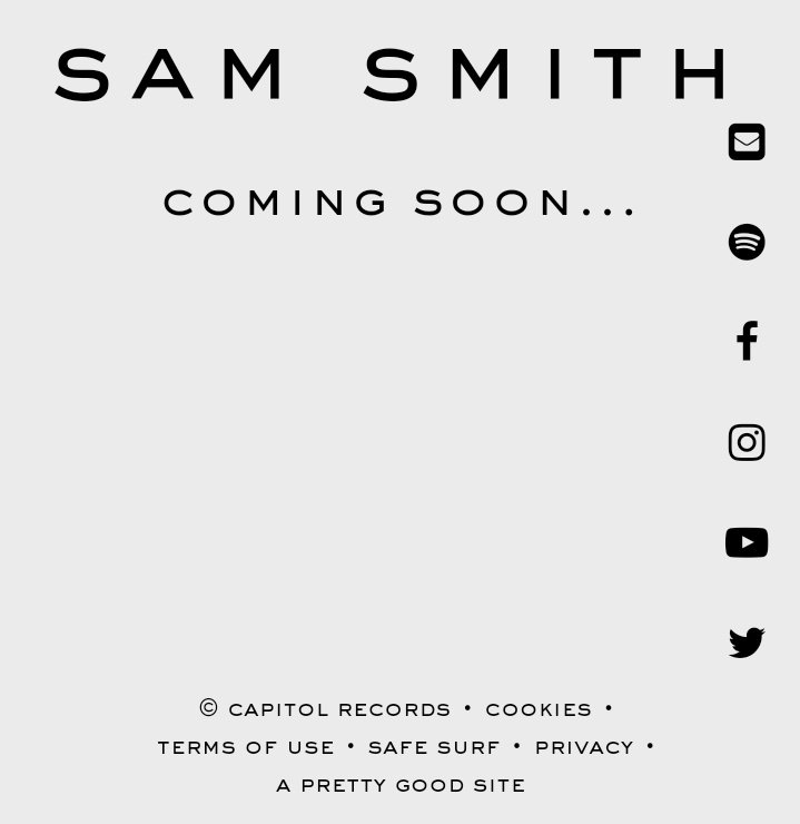 SamSmith_ID's tweet image. New layout on @samsmithworld site!