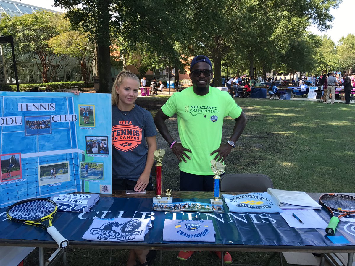 ODUClubTennis's tweet photo. Come find us "HERE" Join ODU Club Tennis and the Mid-Atlantic team! #ODU21 #tocmas #ODU20 #ODU19 #ODU18 #odufallinvolvementfair https://t.co/1Do2xisRnF