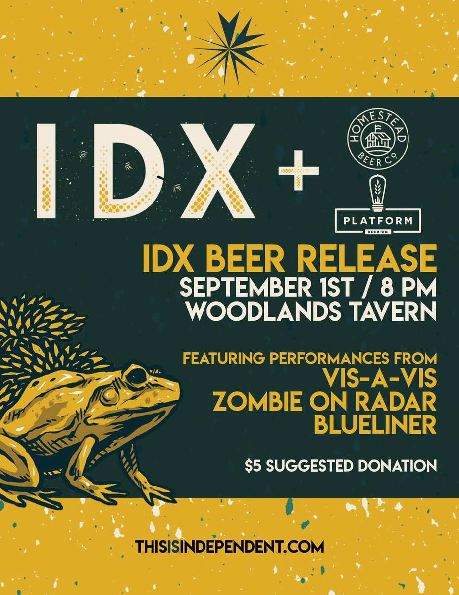 Tomorrow! One-of-a-kind beers and bands. Ah, Friday.