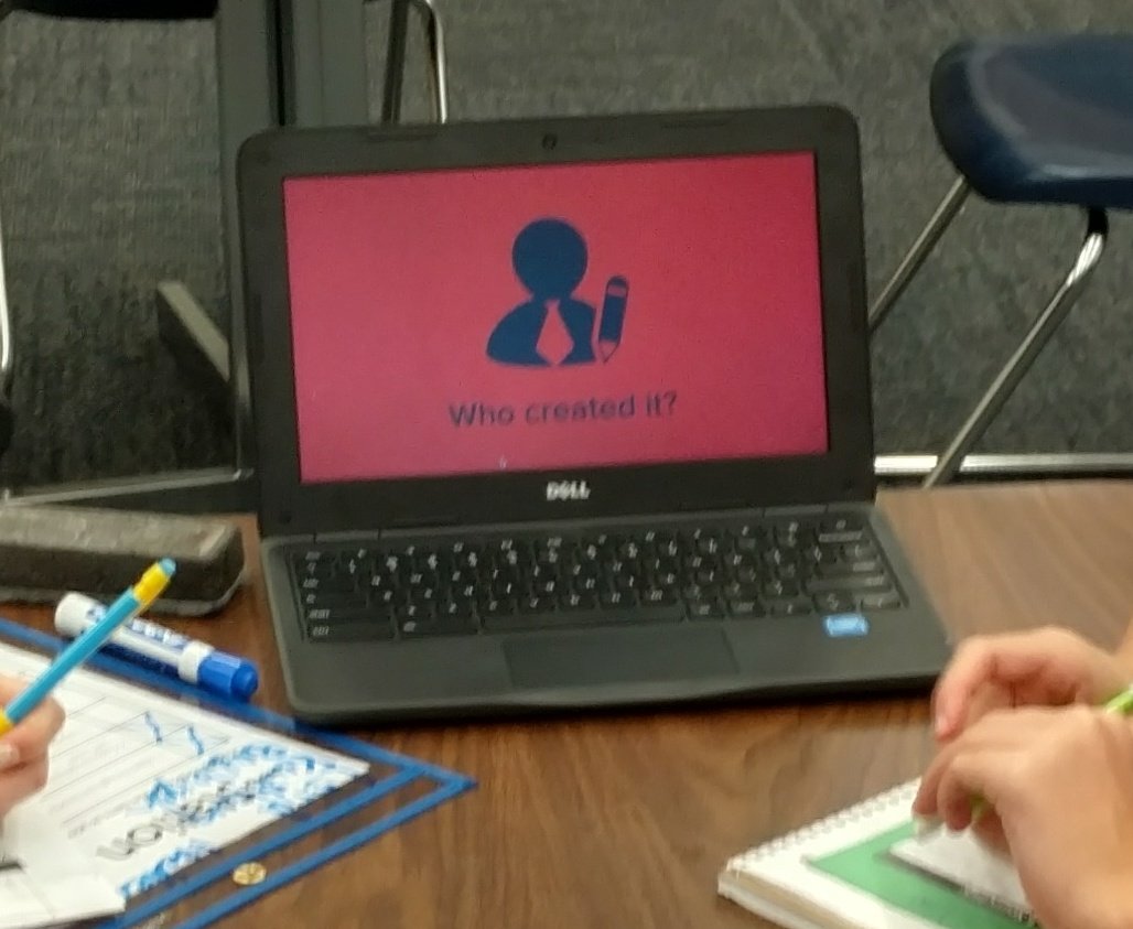 JillWebs's tweet photo. Added @AdobeSpark video to explain hist thinking stations. Much more S centered learning!  #ksedchat #ditchbook #sschat #HistorianBootCamp https://t.co/QHU84hStEx