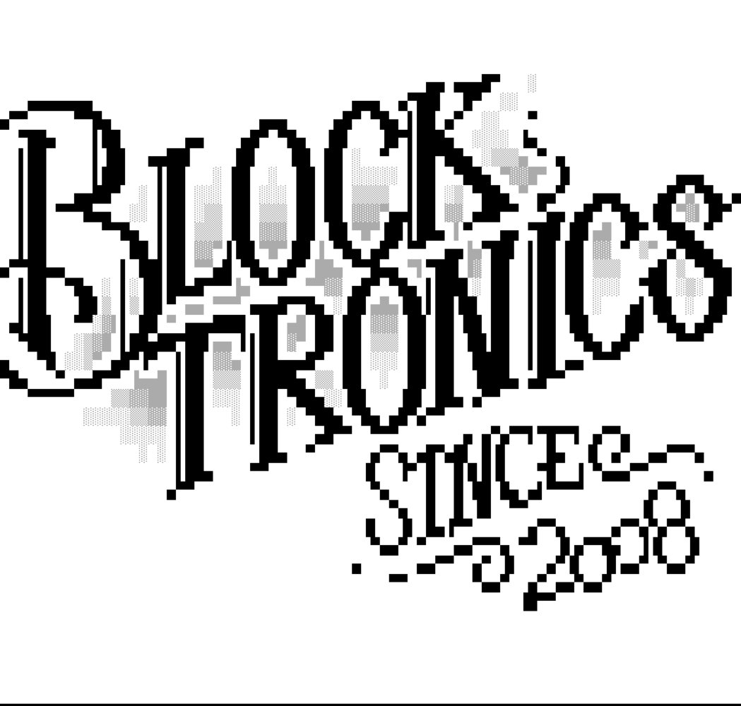 Sixteen Colors On Twitter Old Timey Blocktronics Logo By Misfit