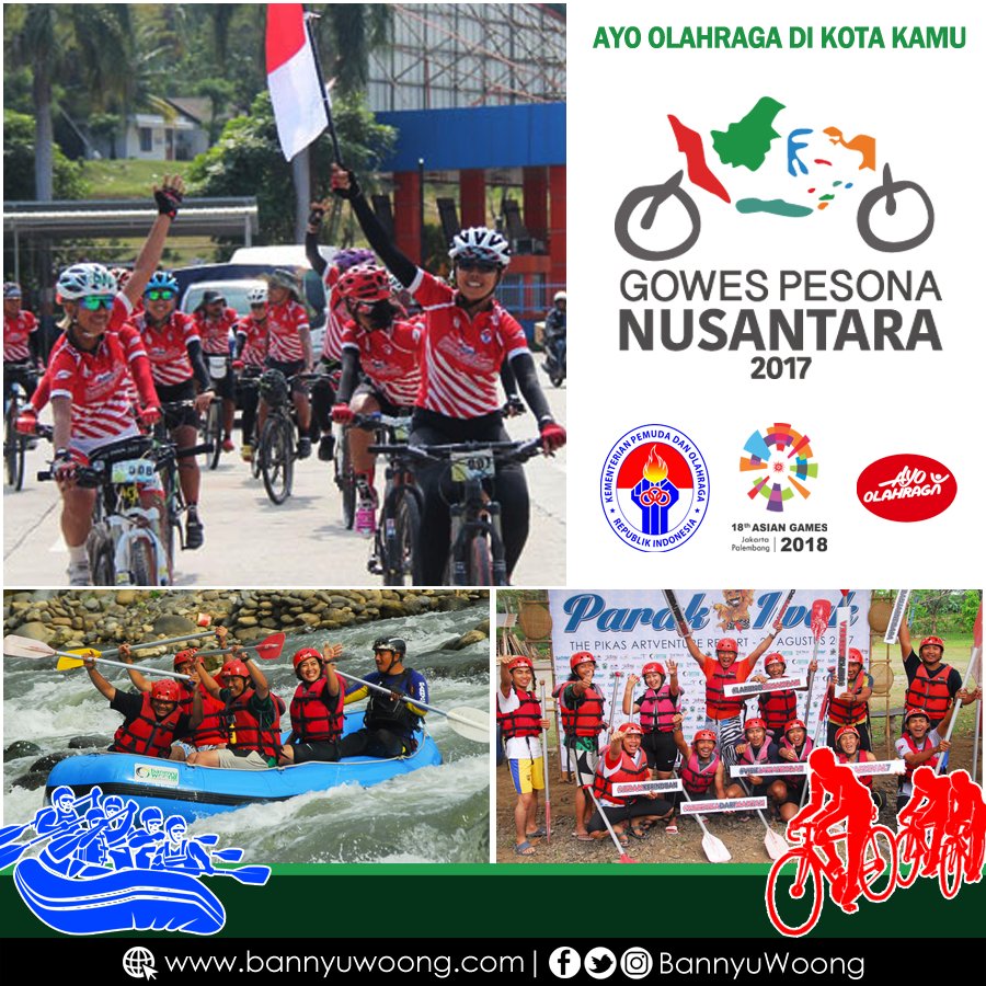 BannyuWoong's tweet photo. Gowes Pesona Nusantara memasuki etape ke-7 dan menyempatkan  singgah di Banjarnegara, tepatnya di The Pikas Resort.
Salam Pesona Nusantara! https://t.co/ntSAzWuHK2