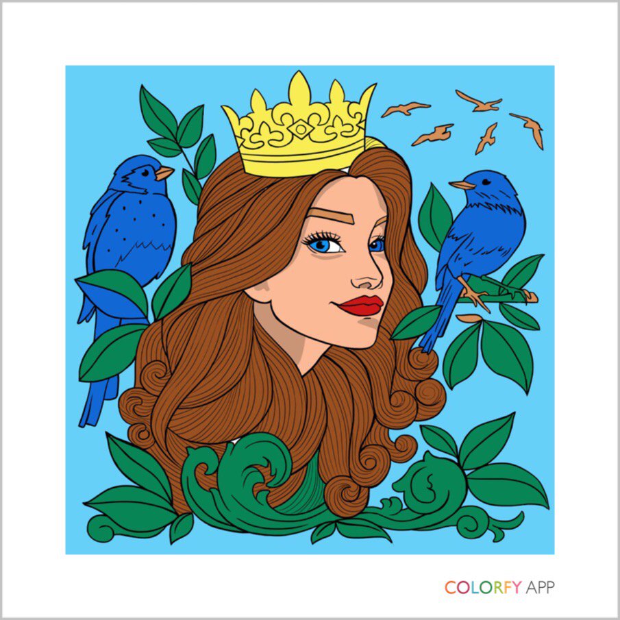    #colorfy #painteditmyself #coloringbook #cute  #love colorfy.net/app itunes.apple.com/us/app/colorfy…