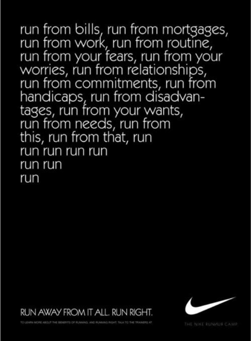 ContentAngle's tweet image. I'm not even a runner, but the Nike ad is great!  What Makes Good Copywriting? 6 Characteristics of Top-Notch Copy buff.ly/2iIcvTo