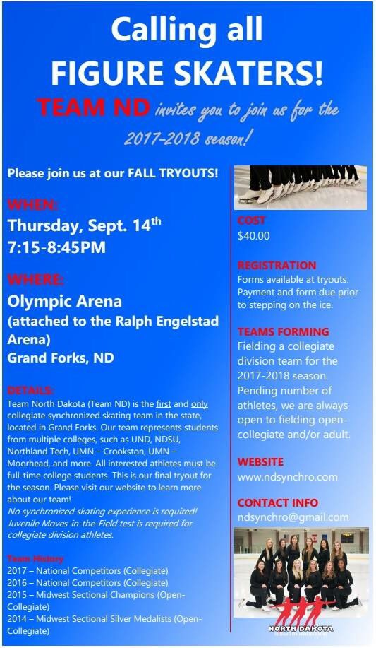 TEAM ND WANTS  Y O U ! 👇🏼

⏰Tryouts September 14th @ 7:15-8:45PM

🙋🏼🙋🏽Can't wait to meet you! 💜