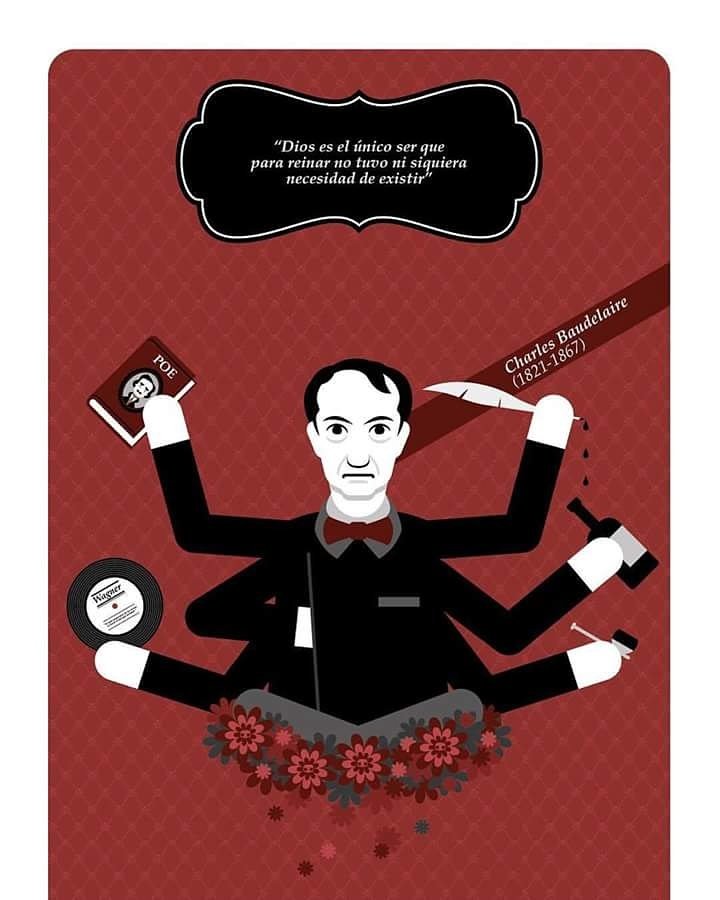 Hoy se cumplen 150 años de la muerte de Charles Baudelaire. Uno de los genios incluidos el libro "Damned Writers. 23 autores de culto".