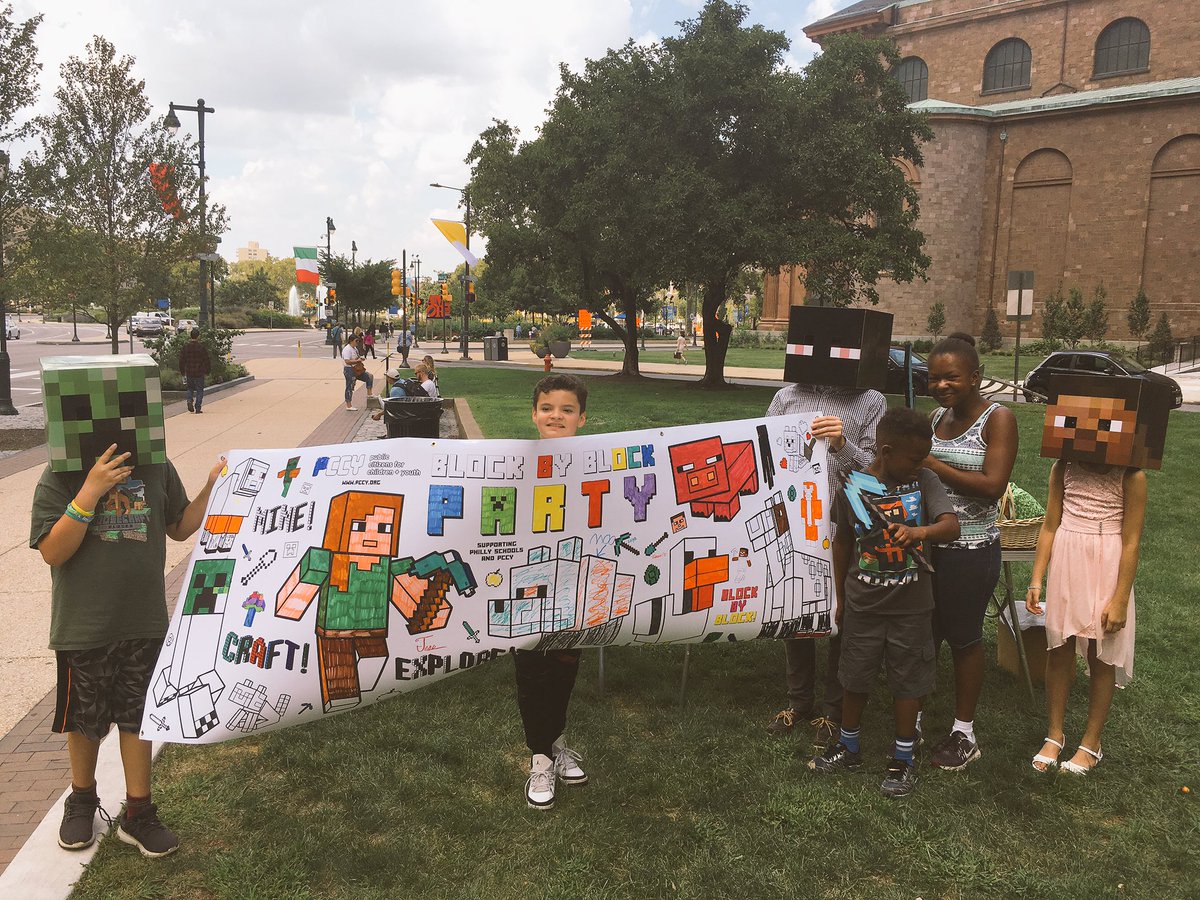 picasso_philly's tweet photo. Out here coloring and getting excited for #BlockXBlockParty! #MinecraftPHL @PCCYteam https://t.co/lYROJXlyDj