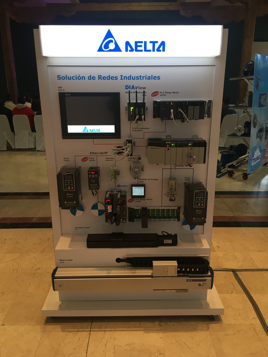 DeltaElectMX's tweet photo. Solución de Redes Industriales: PLC Delta #AH500 maestro comunicándose con PLC ControlLogix (EtherNet/IP). #AutomationForAChangingWorld https://t.co/s1kluGiYNf