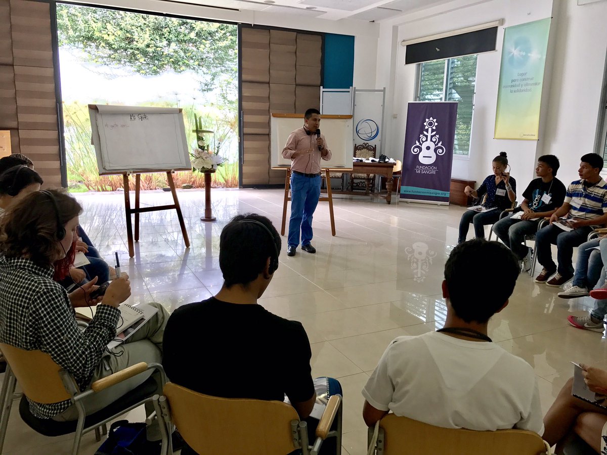 aubcott's tweet photo. Strengthening skills of #colombia #youth in leadership for #peace. A beautiful tribute to @vmbouvier - thanks to @fmisangre @juanes @USIP https://t.co/gATgoqRkuR