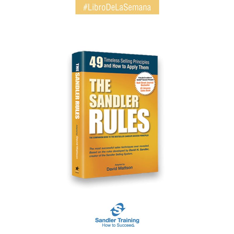 SandlerColombia's tweet image. Nuestro #librodelasemana Las Reglas Sandler. El CEO de @SandlerTraining, @Dave_Mattson, ilustra las reglas originales.
En inglés y español.