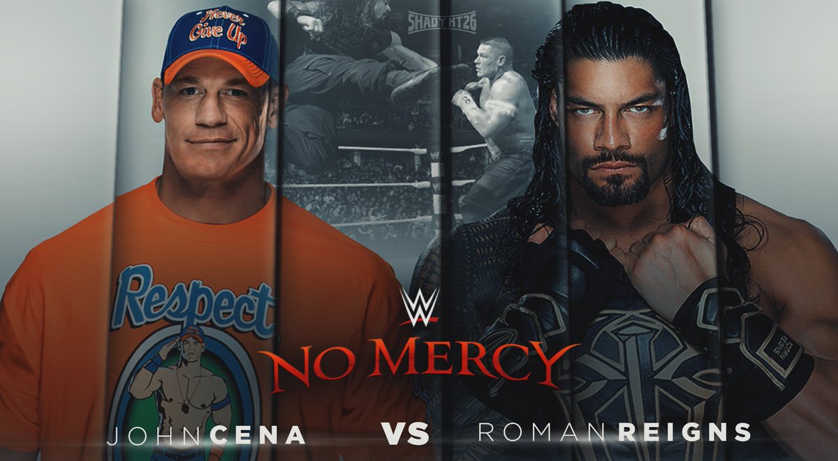 shadykt26's tweet photo. Tried something based on @WWE #NoMercyPPV 😉
#WWE #Johncena #RomanReigns #Tryout https://t.co/P438O80KrK