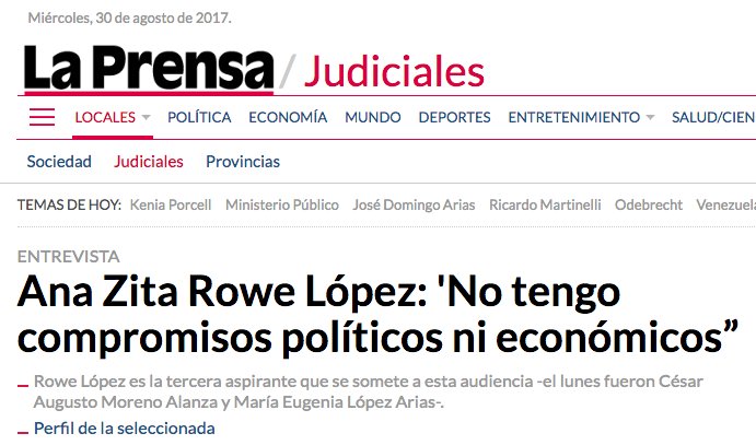 CabreoEnPTY's tweet photo. Jueza #AnaZitaRowe quiere llegar al CSJ VIOLANDO LA LEY -  SI tiene intereses politicos y económicos,  justicia es para todos por igual! https://t.co/l9wKeshp4t