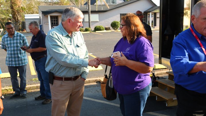 Franklin_Graham's tweet photo. #HurricaneHarvey blew off part of Sylvia’s roof and her home has water damage. So many people in need of help. https://t.co/WAylQZgcI1