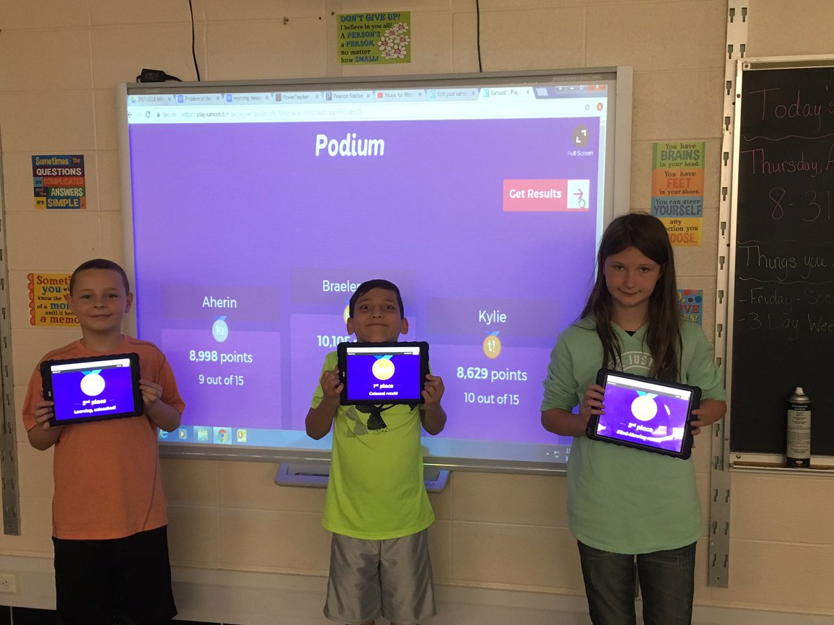KSwininger's tweet photo. What better way to review Social Studies than with student-created questions and Kahoot! #maplewoodtopdogs #FCSCspartanpride @McCann_Matters https://t.co/cDlBjHuLVR