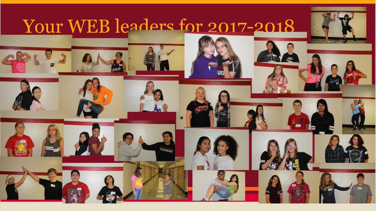 SoMilwMS's tweet photo. 6th graders- meet your WEB leaders! We look forward to seeing all 6th graders at 7:30 AM on Tues. and WEB leaders at 6:30 AM on Tues. 😀 https://t.co/K9Bsfn3PDA
