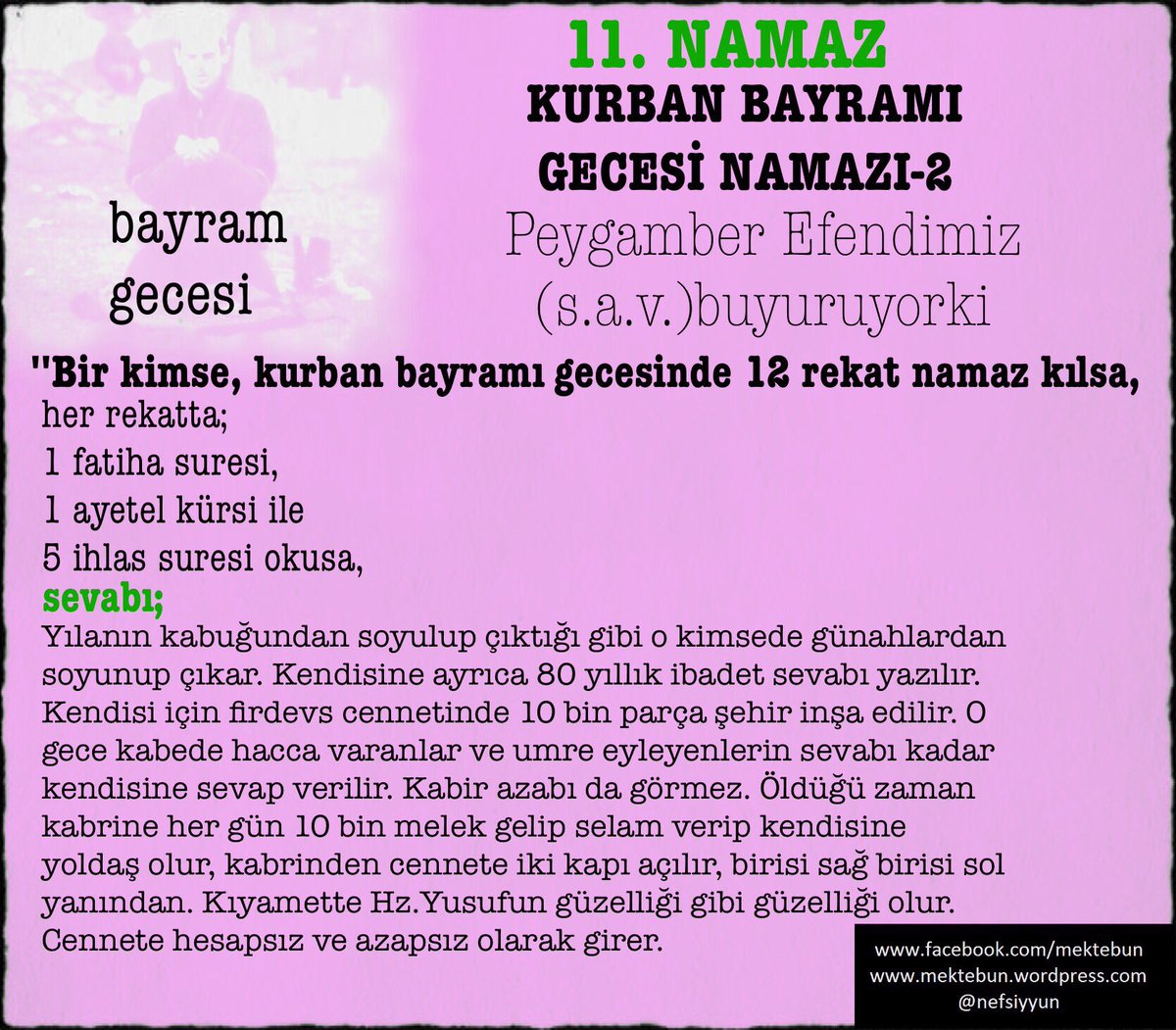 nafile namaz bayram kurban