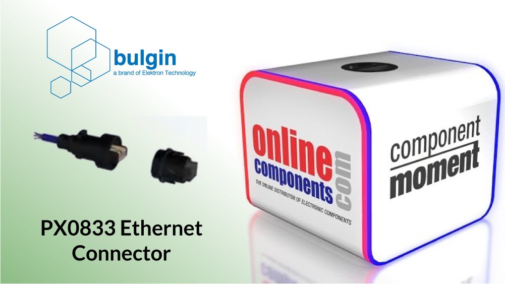 onlinecomp's tweet photo. #OLCVideoToday Need a #cat5econnector that meets IP6 standards? Learn more about @EKT_Bulgin's PX0833-3 #connector https://t.co/GnpERs9Kvv https://t.co/L1XBYqUvuv