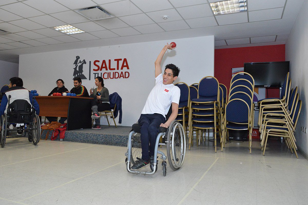PrensaSalta's tweet photo. #AHORA En el #CCMSALTA, se juega una nueva fecha del campeonato de #bochas adaptadas de la Liga Paralímpica  @Paralimpicosalt @JESUSOLIVERA1 https://t.co/DeHINjkTmc