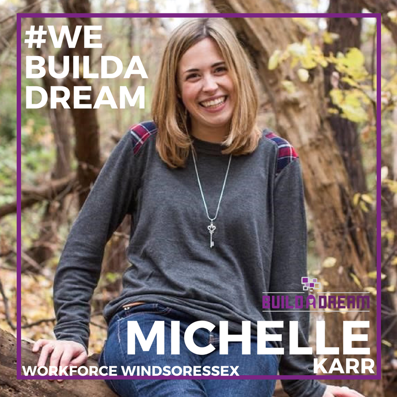 WeBuildADream's tweet photo. Meet Michelle Karr representing @WorkforceWE  on the #BuildaDream committee. They believe it is vital for youth to explore career options. https://t.co/Nhxi7zjMMd