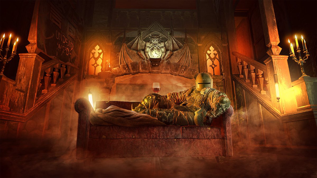 Rainbow6FR's tweet photo. J-5 Tachanka se prépare à votre arrivée au Manoir Hanté ! #RainbowSix https://t.co/3THqXTViR3