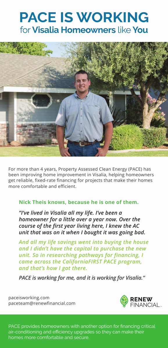 TomClayCotter's tweet photo. #PACE #financing is working in #Visalia, CA. #tcaor #construction #jobs #home #rights #thankyou #localgov https://t.co/KG3K1HH2h2