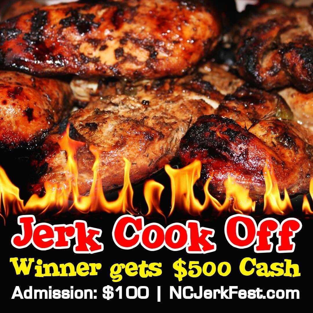 caribsplashnc's tweet photo. NC Jerk Cook Off Competition. To enter email us with subject line "Winning Chef" at ncjerkfest@gmail.com #NCJerkFest https://t.co/ul2wsiC03r