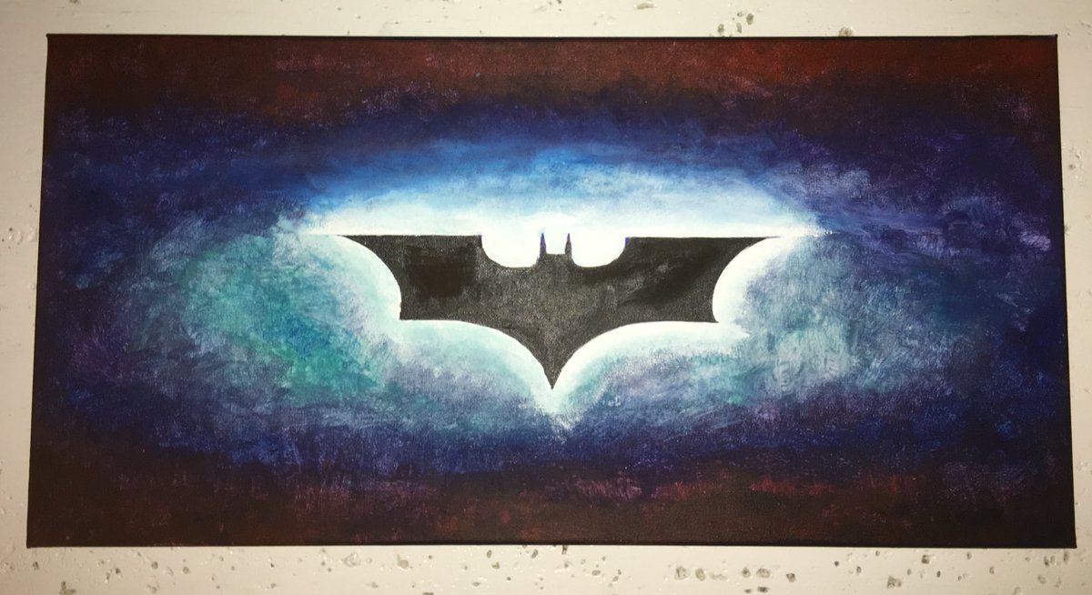 akshay_at's tweet photo. "Bats frighten me. It's time the world share my dread." #artisticview #aforartist #acrylicpainting #weekendgoal #Batman #art🎨 #painting https://t.co/BmUxVP8Qwk