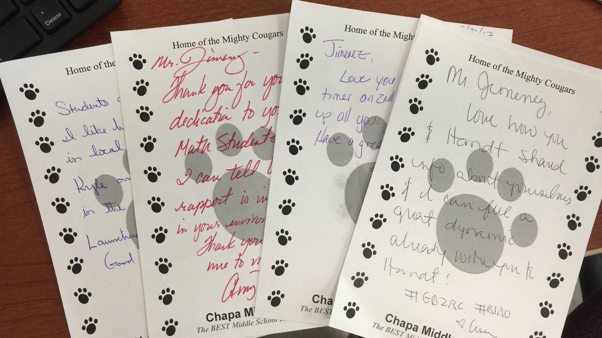 Three days and I have been observe 4 times. Love the positive feedback. #GD2BC