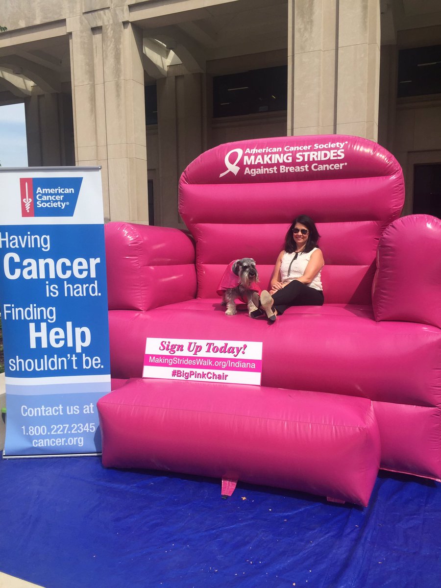 MSABCIndy's tweet photo. Be a #HopeHero like Henry @GovHolcomb!  Register online, fundraise $25 by Sept 9 - cape is yours!  #BigPinkChair https://t.co/dxRETpFXz9 https://t.co/rWweU9TUb5