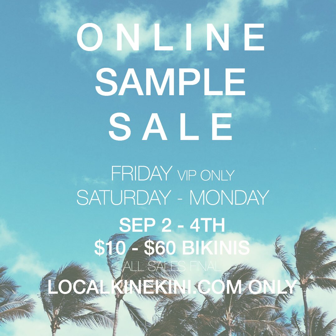 LOCALKINEKINI's tweet photo. THIS WEEKEND!! 🙌🏽 Unlock our website with the secret VIP password &amp; shop the sale first. https://t.co/mZggXU2lkU