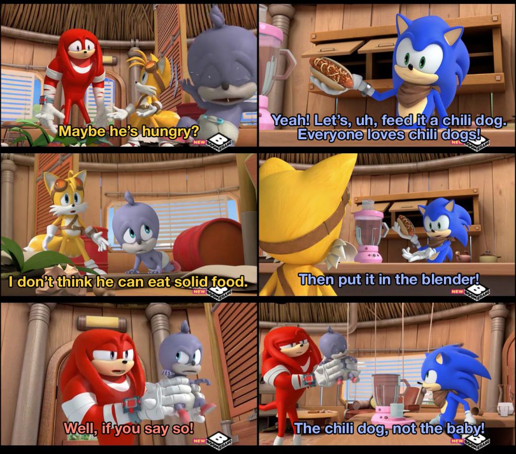 //Good ol' Knuckles. A real problem solver, that guy.