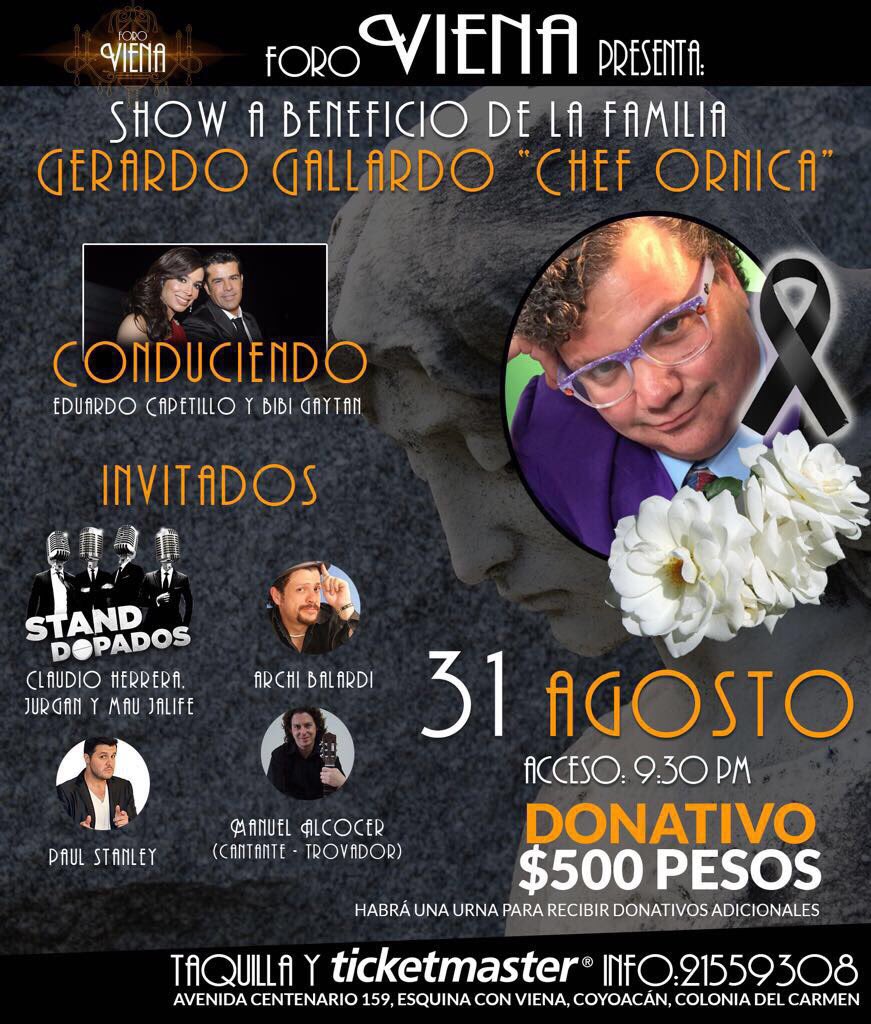 Horacitu's tweet photo. Hoy en la noche nos vemos en el homenaje a mi gordo Gallardo https://t.co/xqw4ahWgAy
