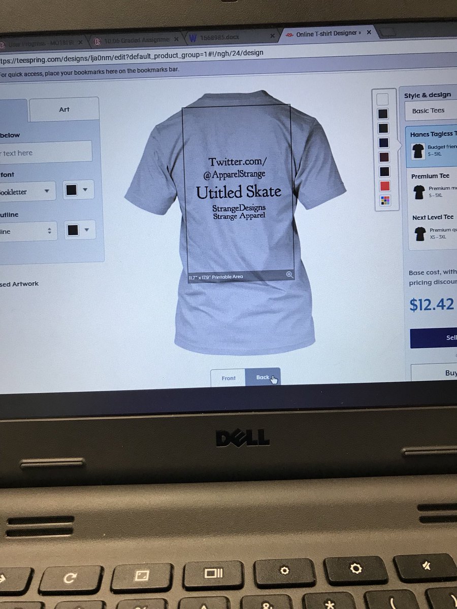 ApparelStrange's tweet photo. Dead serious this might be the first design just using this website for now https://t.co/6NXHbTWm2N