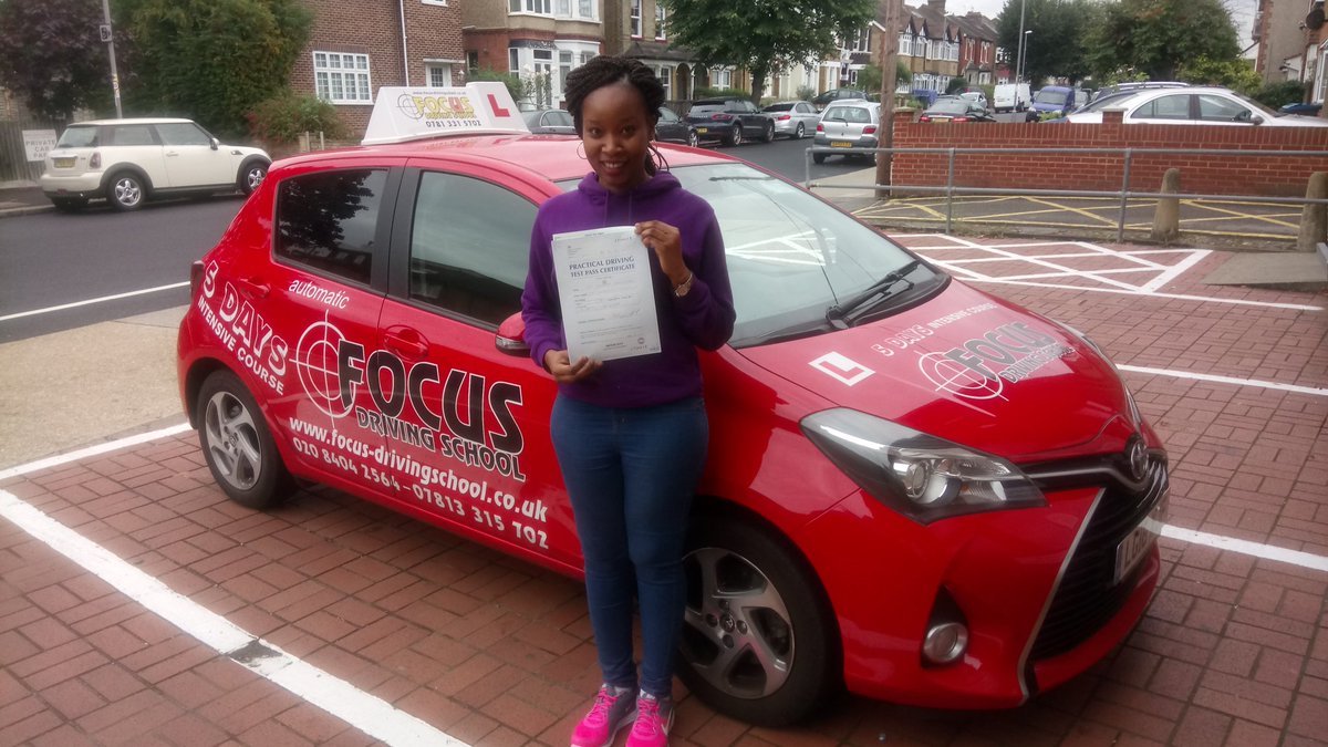 shailesh29patel's tweet image. Happy days, big congratulations to chidera from Kingston for her practical driving test 1st time. Safe driving. focus-drivingschool.co.uk.