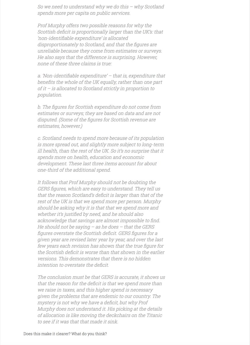 SteveSayersOne's tweet photo. #GERS Clarity from a #Yes voter (?) removing heat from @RichardJMurphy's #FiscalTransfer (#Deficit) misreading https://t.co/3Am7kKpcza https://t.co/p5pXFb04e2