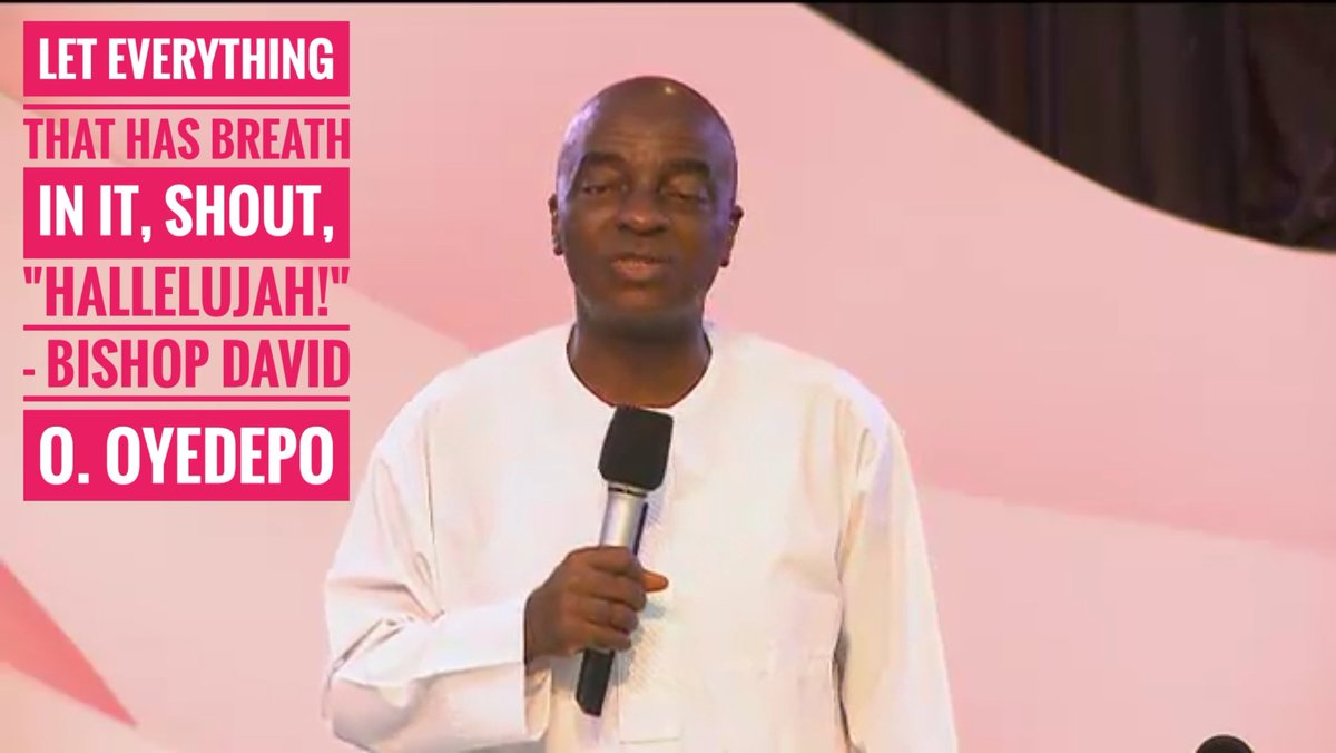 WinnersChapelNL's tweet photo. #ThursdayPropheticWord
#OpMustPrayGoBringNurture :
Let everything that has breath in it, shout,
"HALLELUJAH!"
- BISHOP DAVID O. OYEDEPO https://t.co/UdgUxNxqpq